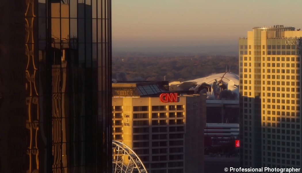 Georgia Dome Implosion from PPmag offices Georgia Dome Implosion from PPmag offices