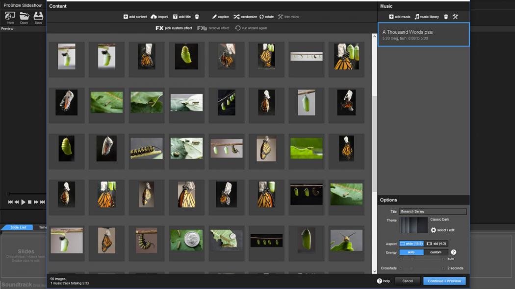 Slideshows: Click-and-go or customize Slideshows: Click-and-go or customize