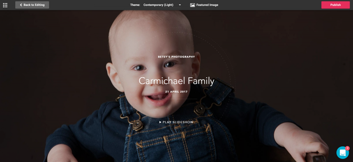 Simple slideshow maker appeals to photographers and clients